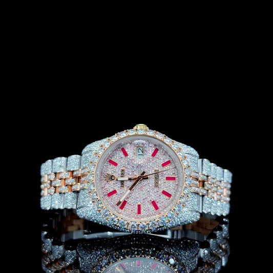 vvs moissanite rolex (white/rose/pink)