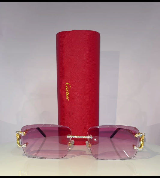 vvs moissanite cartier pink frames