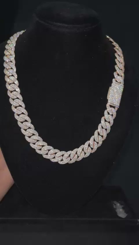 14MM MOISSANITE CUBAN CHAIN