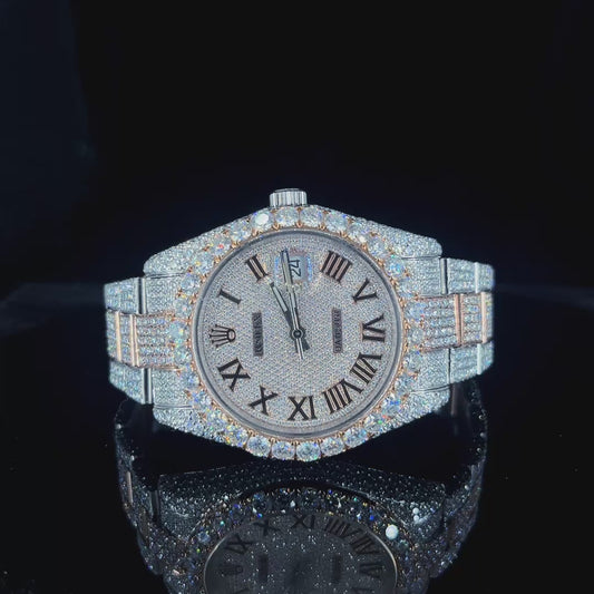 vvs moissanite rolex (white/rose)