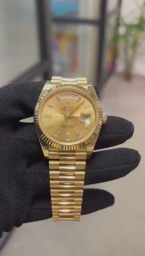 rolex gold face