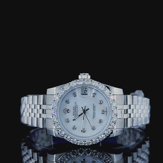 vvs moissanite bezel rolex